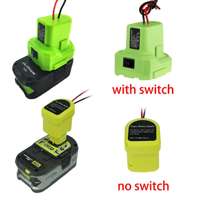 

Адаптер для аккумулятора Ryobi 18 в One + P108 P107 Ni-MH, док-станция с разъемом питания, преобразователь, аксессуары для электроинструментов, оптовая продажа