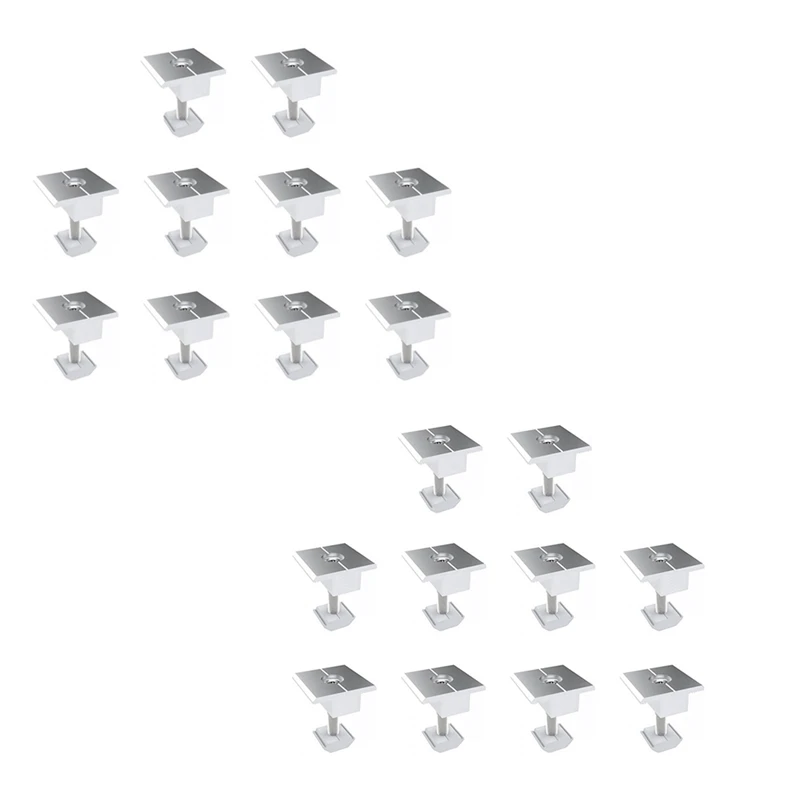 

10Pcs Solar Clamp Adjustable Solar Panel Bracket Clamp Wide Photovoltaic Support For Solar Panel System 35Mm Easy To Use