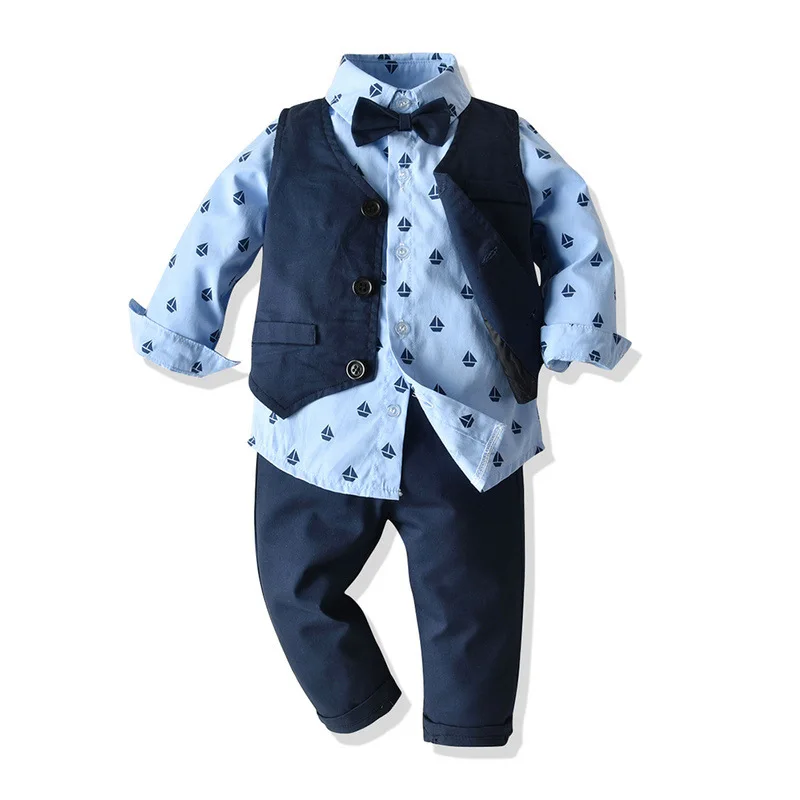 

Baby Boy Clothing Sets Infants Newborn Boy Clothes Shorts Sleeve Tops+Overalls 2PCS Outfits Summer Bebes Clothing