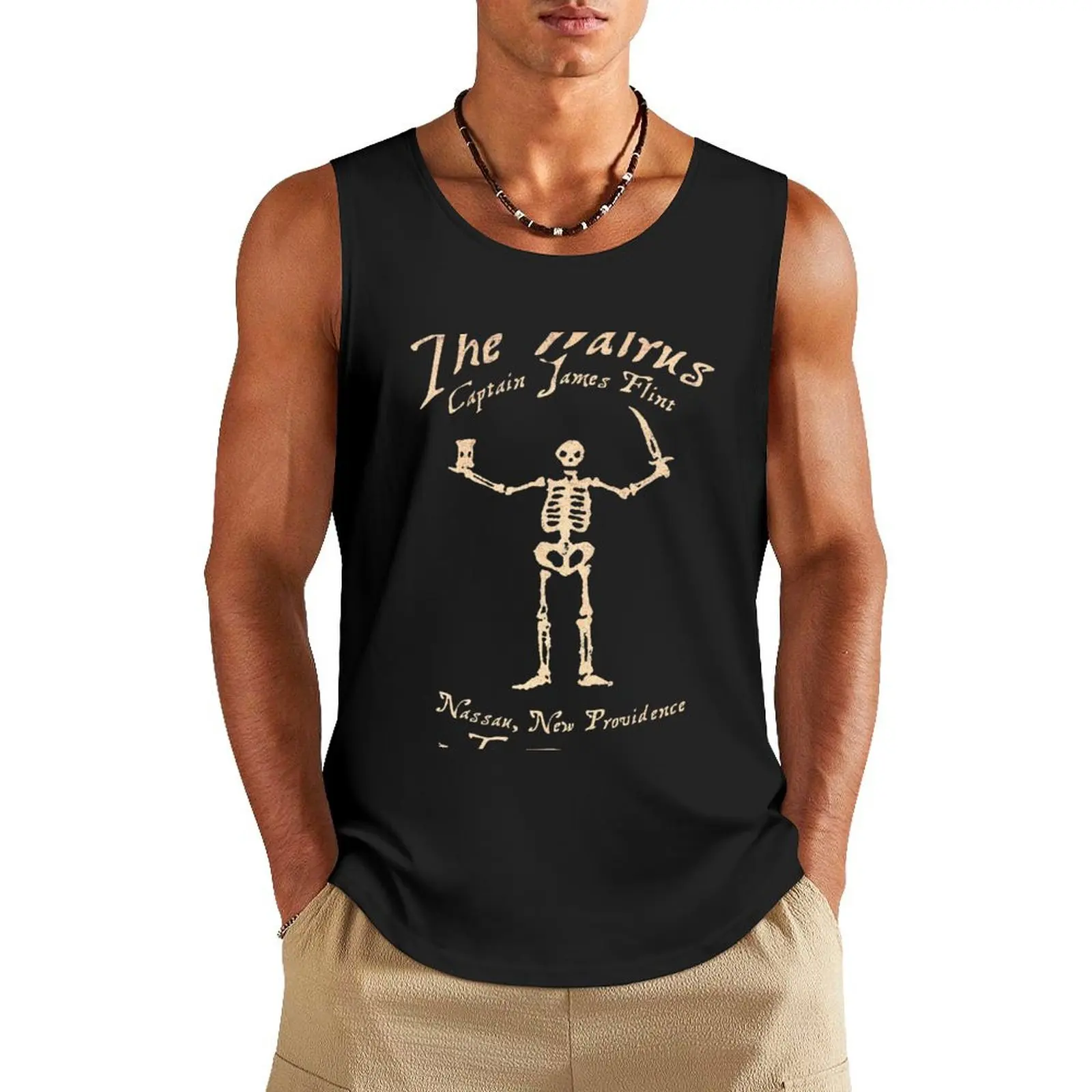 Black Sails - The Walrus Tank Top t-shirt for man gym t-shirts man summer clothes for men
