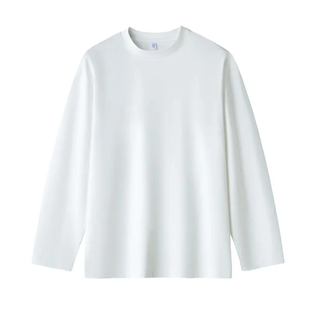 New Long Sleeve t shirt for Men Autumn Fashion Cotton Solid