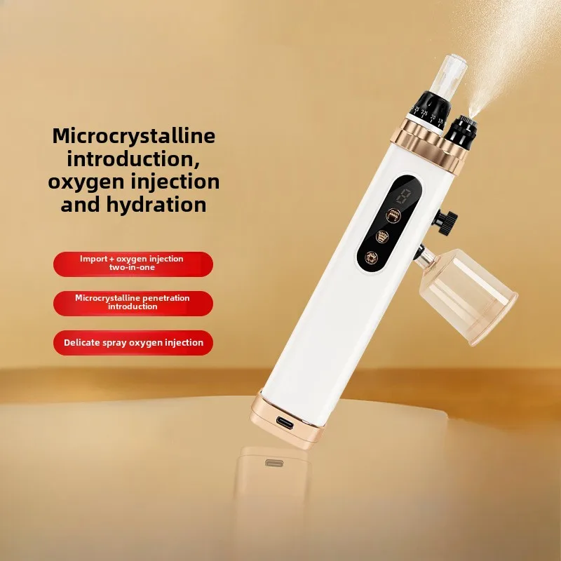Nano Microcrystalline Oxygen Injection Instrument Facial Hydration Moisturization Light Water Essence Introduction Beauty Salon