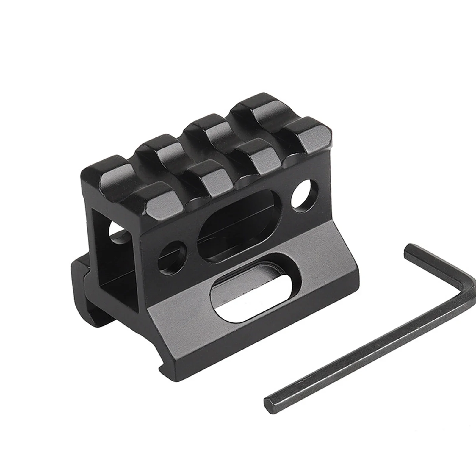 Picatinny Riser Mount 1" Height Short Aluminum Alloy Scope Base 20mm Picatinny Rail