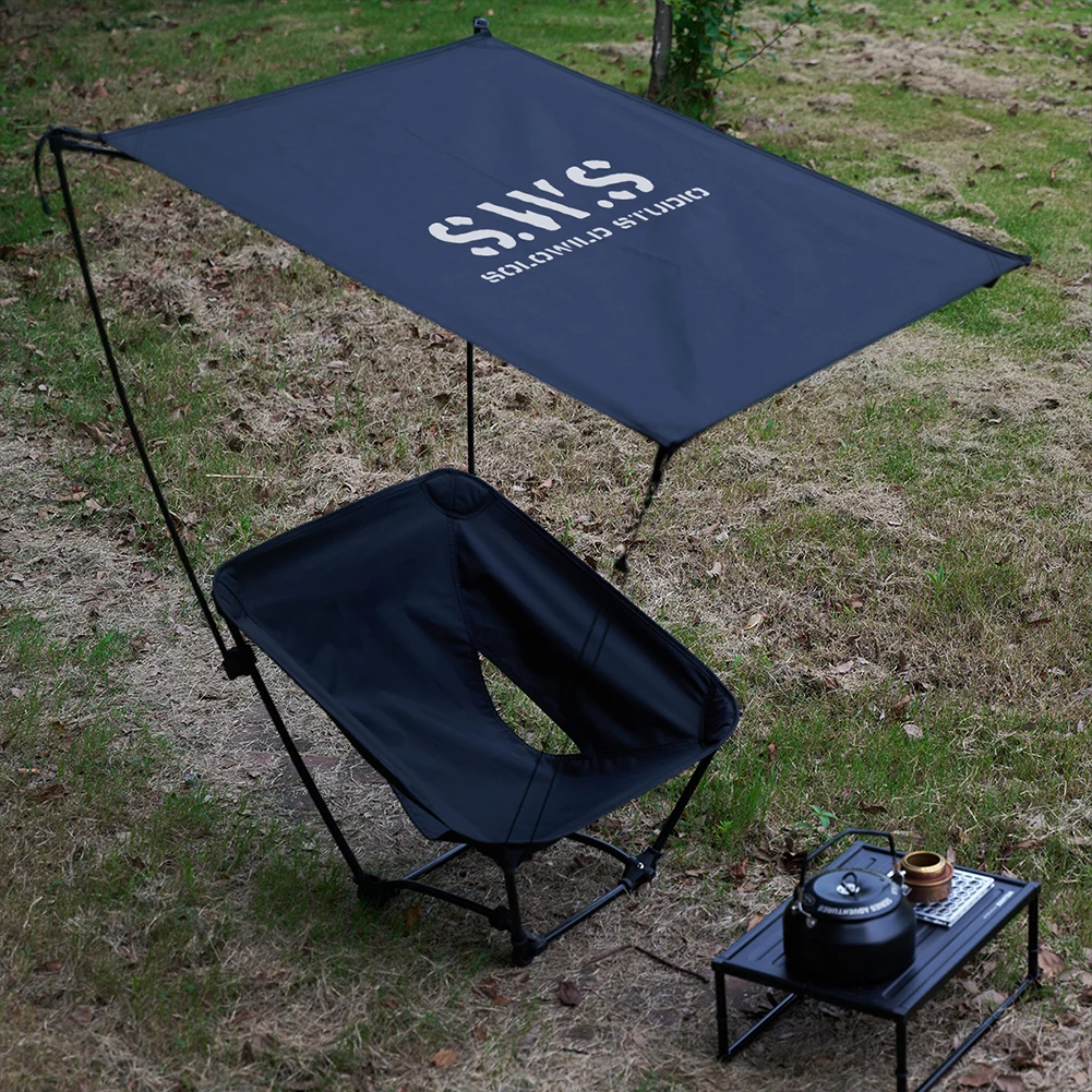 Moon Chair Sunshade UV Protection Lounge Chair Sunshade Waterproof Outdoor Moon Awning For Helinox moon chair sunshade