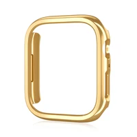 Pour Apple Watch 45mm 41mm 38mm 42mm 40mm 44mm plaqué squelette couverture dur PC pare-chocs cadre pour iWatch SE 9 8 7 6 5 4 3 2 étui 4