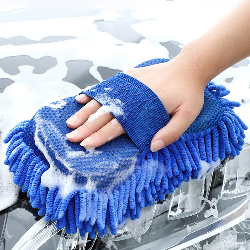 Auto Cleaning Sponge Brush Car Wheel Tire Wash Wipe Water Suction Wax Polishing Tyre Tools