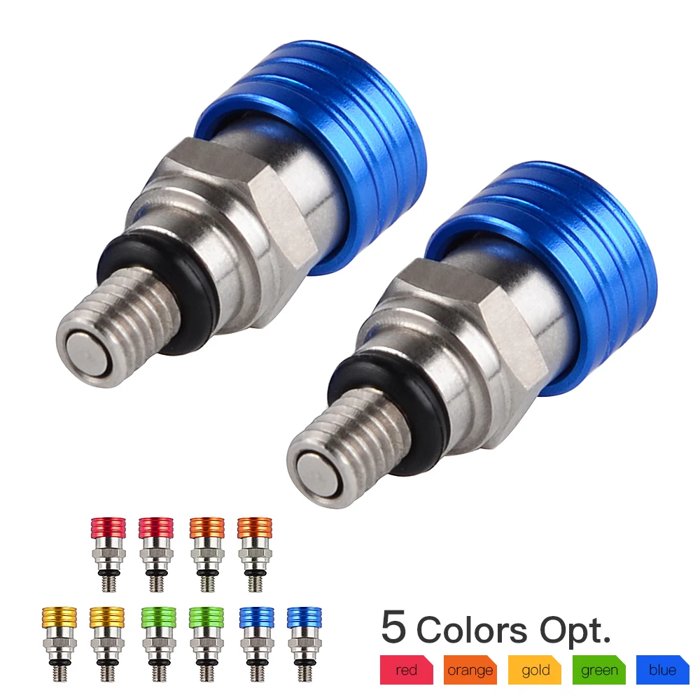

M5x0.8 Fork Air Pressure Bleeder Relief Valves Set For YAMAHA WR250 WR250F WR250R WR250X WR400F WR426F WR450F Etc OFF-Road Bikes