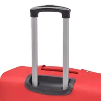 Ensemble de 3 valises souples rouges, ensemble de bagages souples 3 pièces, ensemble de valises rouges avec serrure TSA, sacs de voyage légers 4