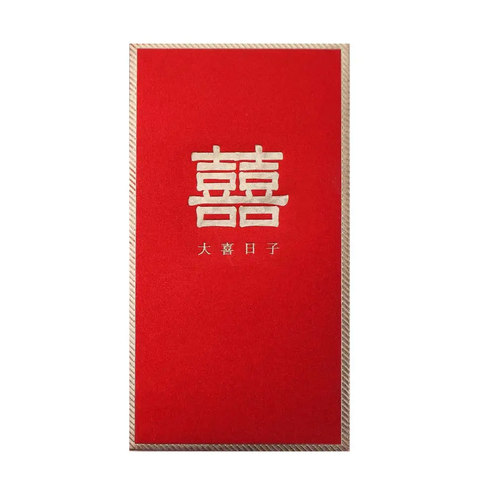 6PCS Chinese Style New Year Red Envelope Vintage Red Pocket Luck Money Envelopes HongBao Best Wish Money Pocket Spring Festival