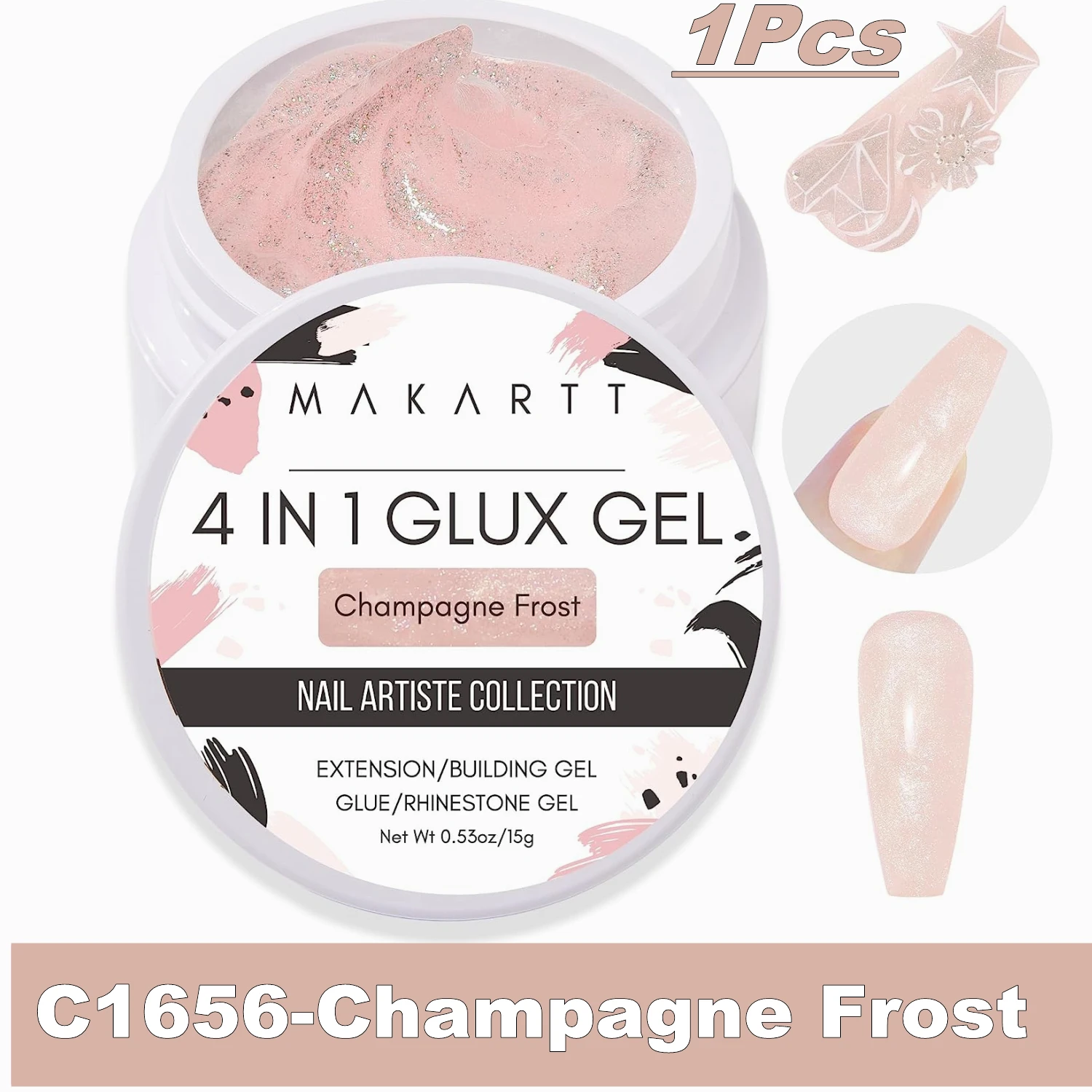 1Pcs-Champagne Frost