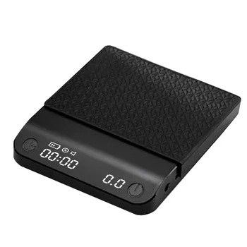 드립 커피 저울 W 자동 타이머 휴대용 지능형 전자 디지털 주방 저울, 고정밀 커피 저울 0.1g/2kg