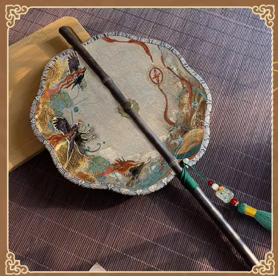 

TV Till The End of The Moon Official Tan Taijin Ming Ye Xiwu Sang Jiu Luo Yunxi Bai Lu Waist Fan Hanfu Cosplay