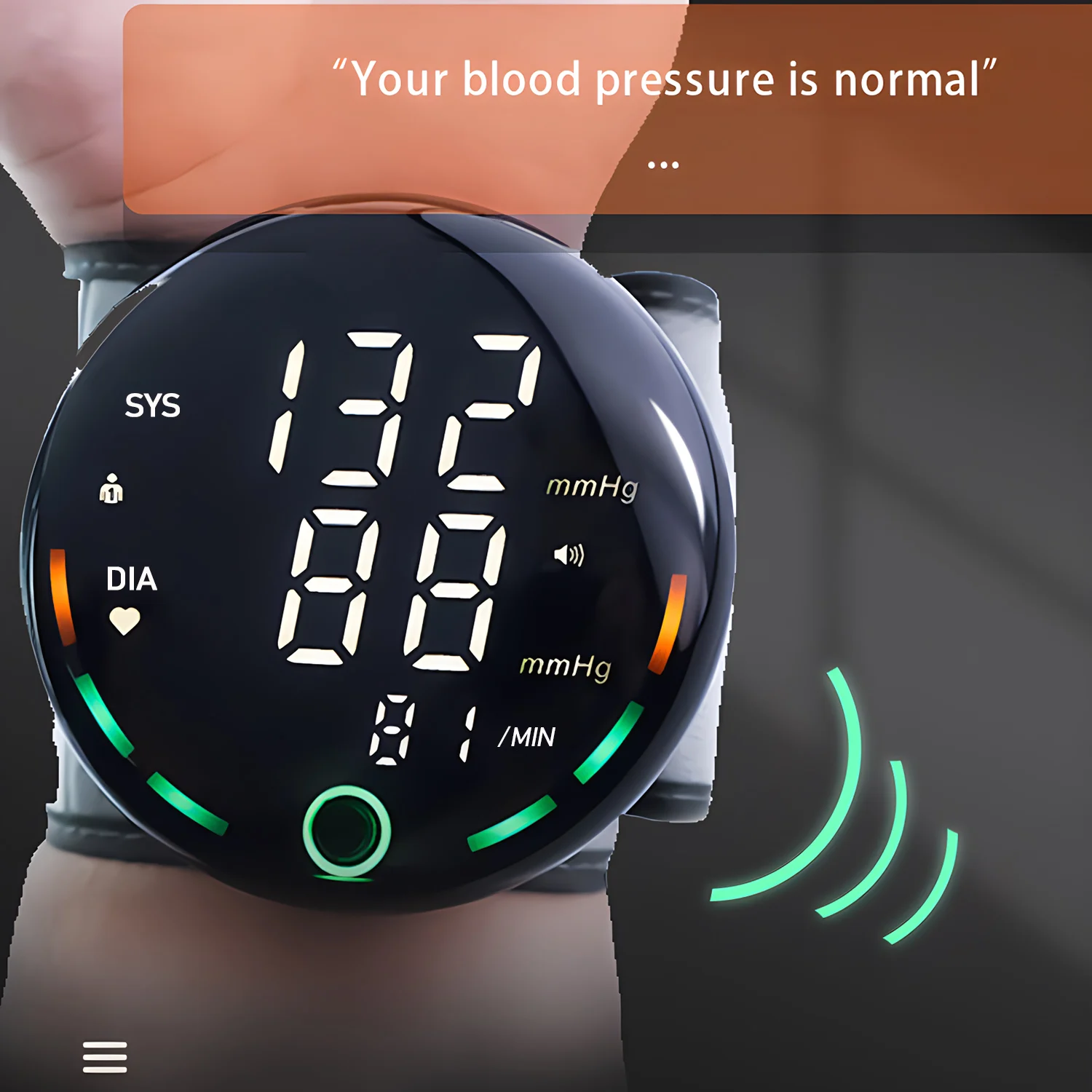 Electronic Tensiometer Smart Blood Pressure Monitor Wrist Cuff Tonometer Digital Sphygmomanometer Electronic Medical BP Monitors