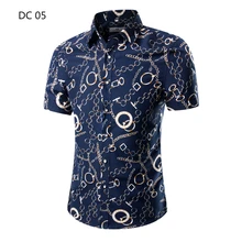 

2022 New Men's Short Sleeve Shirts Men's Summer Casual Shirts Personalized Printed Single Breasted Beach Hawaiian Shirts