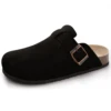 Comwarm Cork Footbed Clogs For Women Men Fashion Leather Mules Comfort Potato Shoes With Arch Support Indoor Outdoor Flat Slides 2