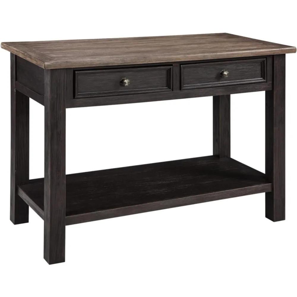 

Tyler Creek Modern Farmhouse Sofa Table, Brown & Black