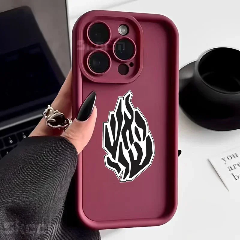 Stylish Black Flame Silicone Shockproof Phone Case