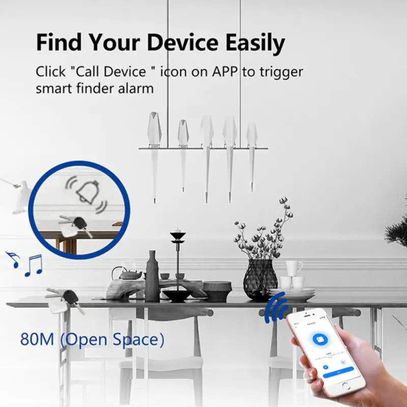 Tuya Smart Tag Anti Lost Alarm Wireless Bluetooth Mini GPS Tracker Smart Home APP Search Location
