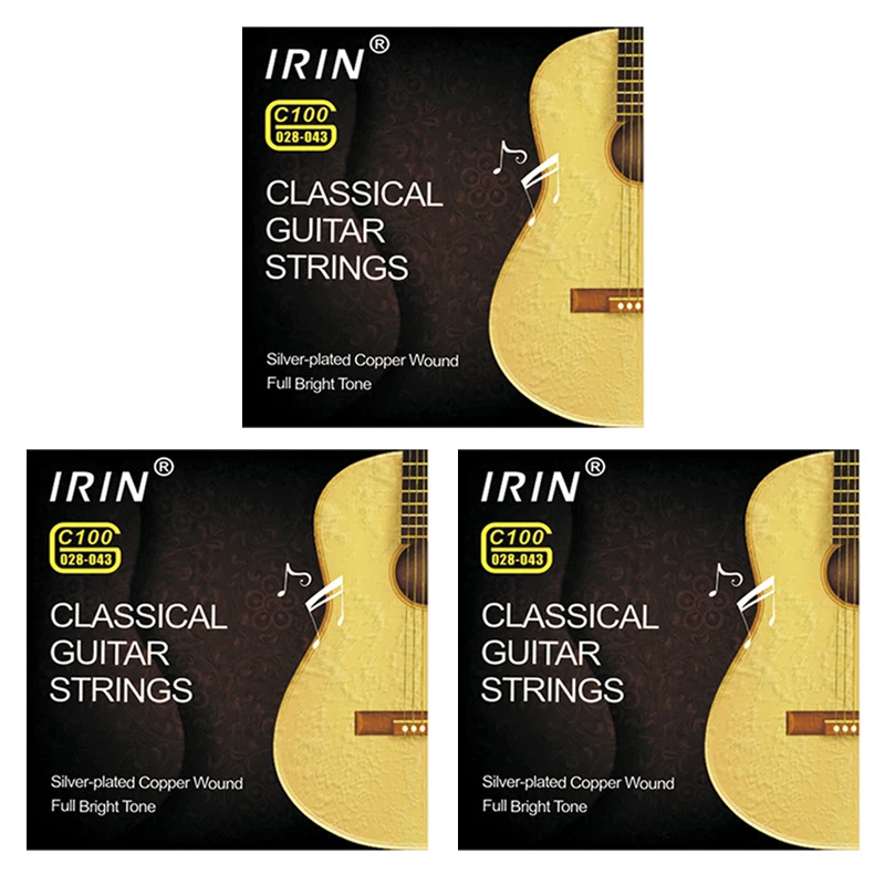 IRIN Set of 6 Nylon Guitar Strings - Classic Guitar Instrument Accessories