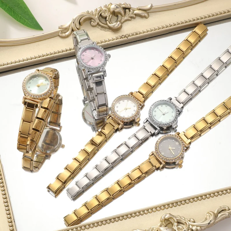 Italian Zircon Watch Bracelet High Quality Stainless Steel