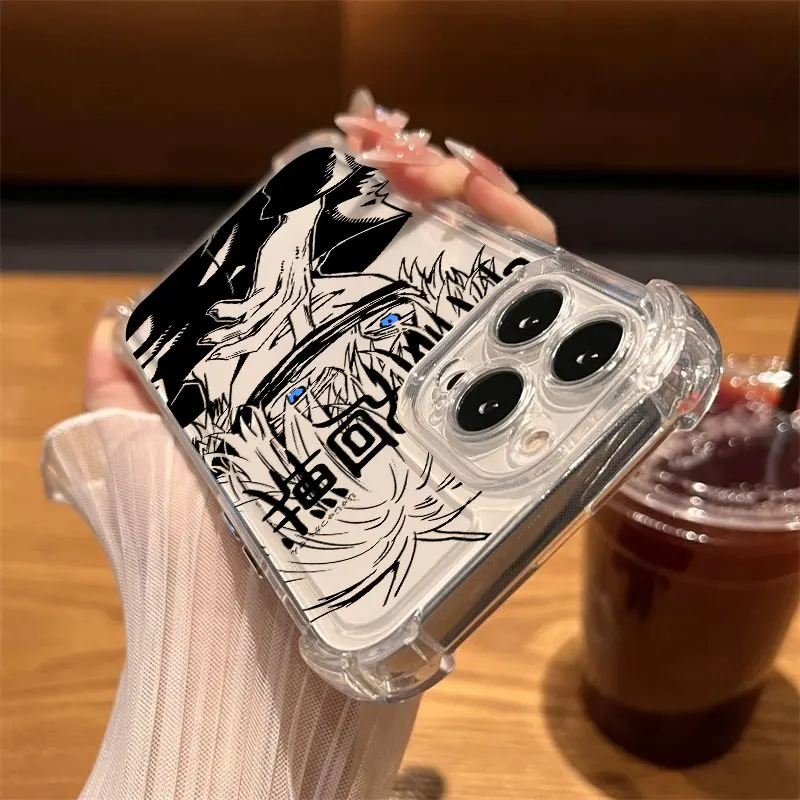 Jujutsu Kaisen Gojo Satoru Clear Shockproof Phone Case