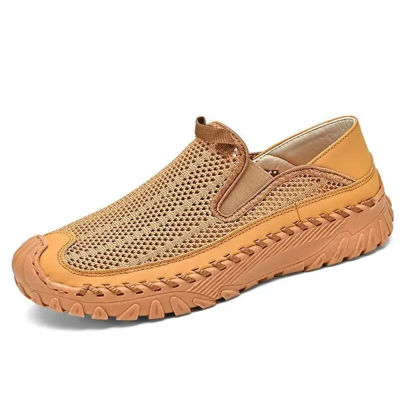 

Moccasins Men's New Summer Slip-on Leather Matte British Casual 2024