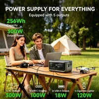ALLPOWERS VOLIX P300, centrale électrique portable de 256 Wh, batterie LiFePO4 de 300 W, contrôle via application Bluetooth, fonction UPS, générateur solaire pour le camping, les activités de plein air et les situations d’urgence. 2