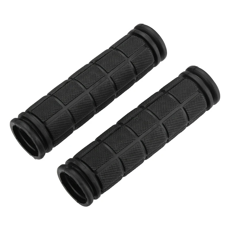 1 Pair Bicycle Mountain Bike Cycling Handlebar Anti-Slip Soft Rubber Hand Grips Non-slip Grip Feel Comfortable