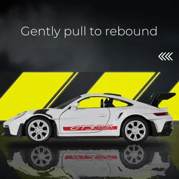 1:36 Porsche 911 GT3 RS Alloy Mini Car Model Racing Diecasts Metal Toy Sports Simulation Collection Pull Back Childrens Gifts 2