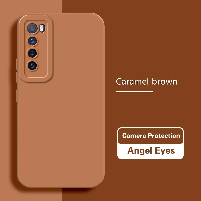 Premium Liquid Silicone Lens Protection Phone Case for Huawei Nova Series - High Quality Back Cover