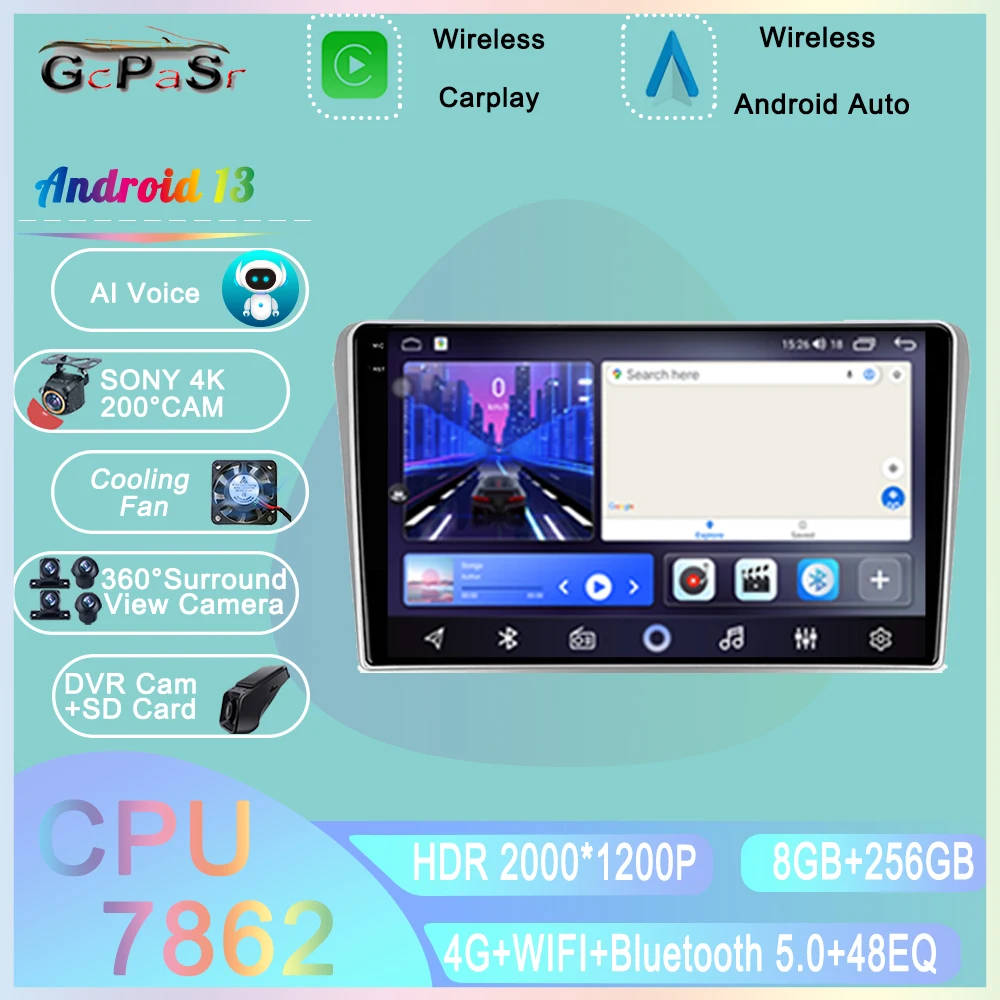 

Автомагнитола для Toyota Avensis T25 2002 - 2008 Android 13, мультимедийный проигрыватель, видео, Carplay, автомобильная фотомагнитола/4G, Wi-Fi, GPS-навигация, стерео, 2din, DVD