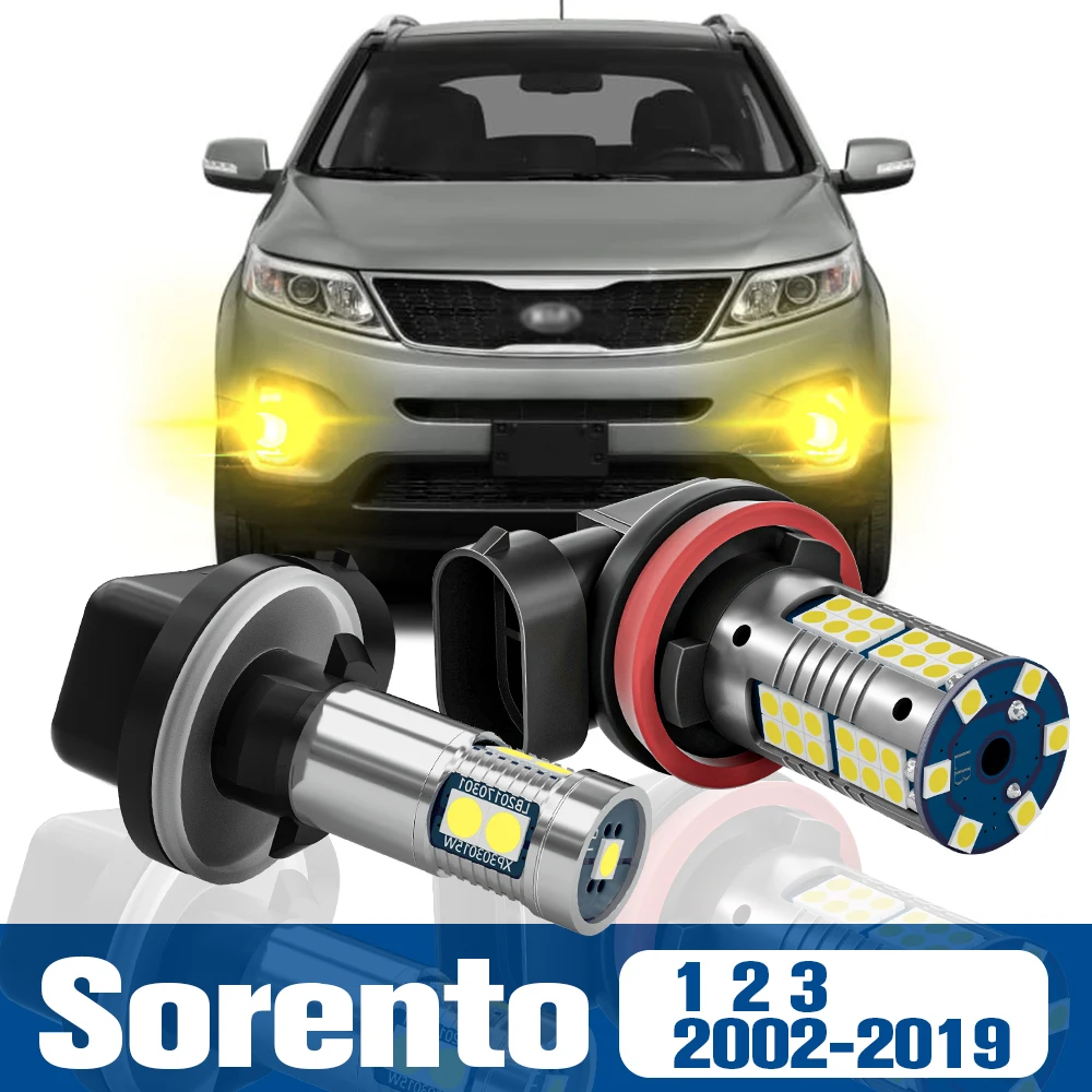 

2pcs LED Fog Light Blub Lamp Accessories Canbus For Kia Sorento 1 2 3 2002-2019 2008 2009 2010 2011 2012 2013 2014 2015 2016