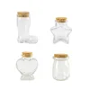 6pcs Cute Glass DIY Bottles Storage Food Grade Jars Container with Cork Stopper Fill Letter Drifting Star Ideas Crafts Vials 1