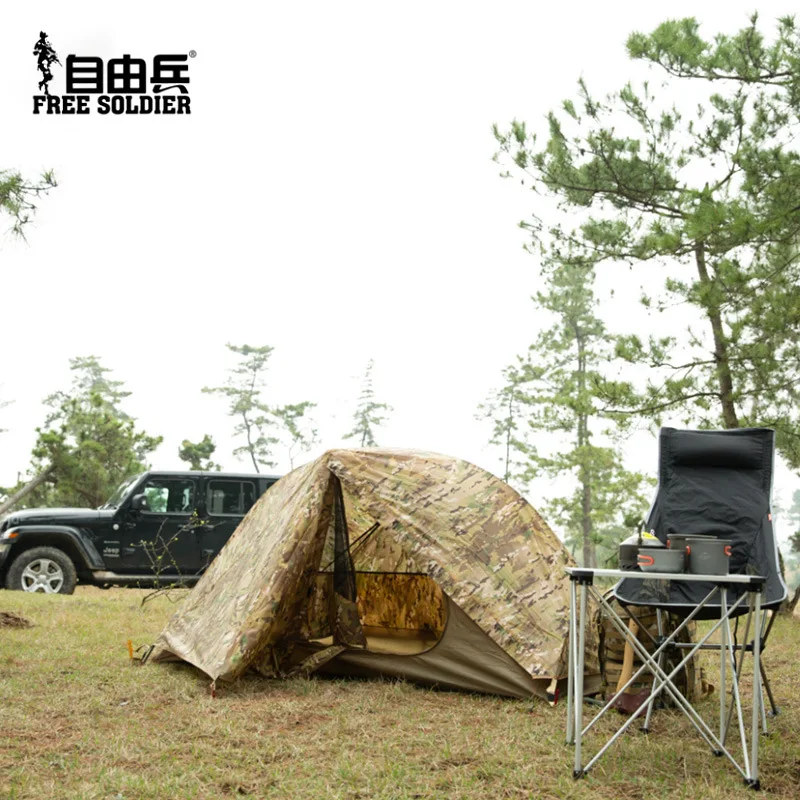 New Outdoor Single Camouflage Tent Rainproof and Sunproof