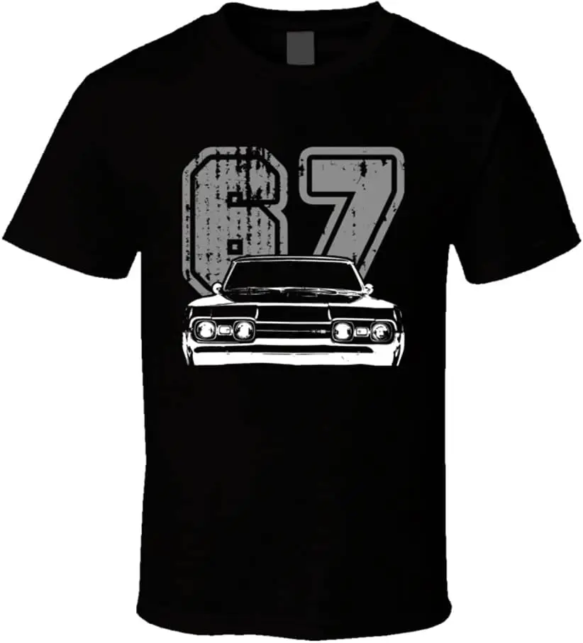 

1967 Cutlass 442 Front End Silhouette Classic Muscle Car Enthusiast T Shirt