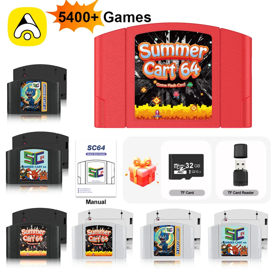 5400 In 1 SummerCart 64 Open Source Game Card For Nintendo 64