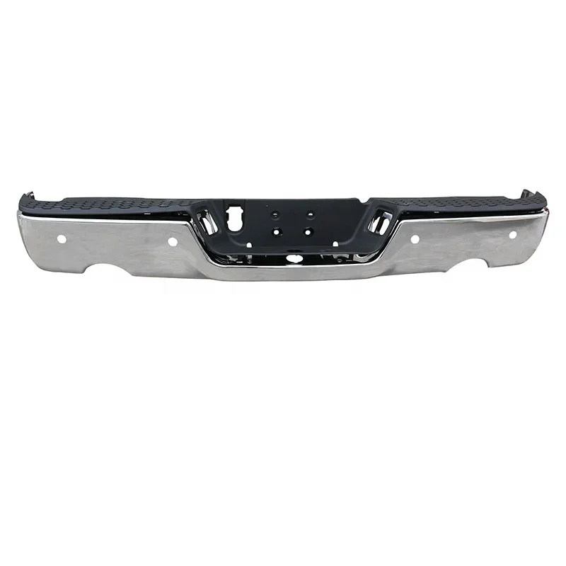 

Chrome Rear Bumper For 09-18 Dodge Ram 1500 Dual Exhaust Model Rear Bumper Kit w/Sensor Hole (Fits: 2009 Ram 1500)