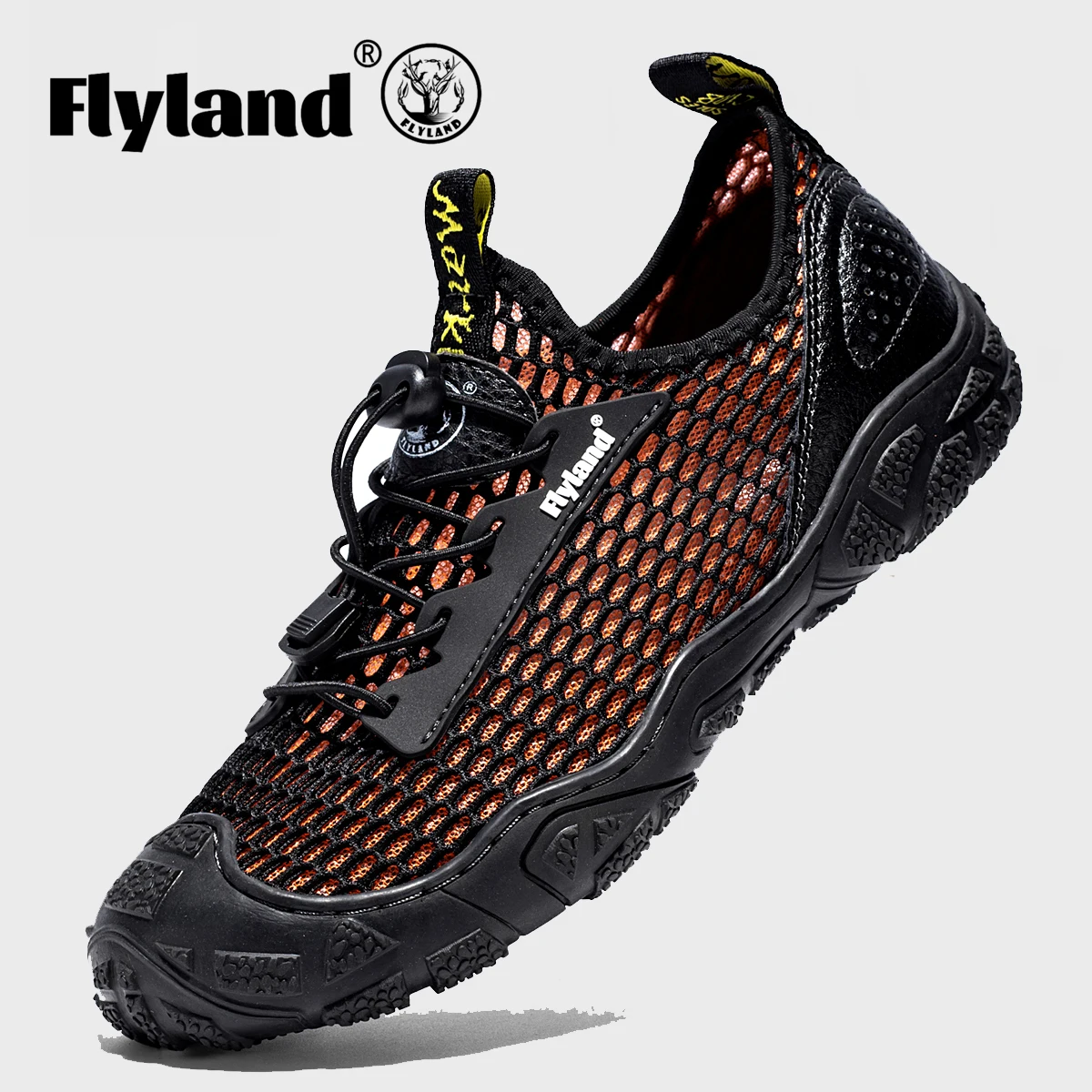 

FLYLAND Summer Men's Wear-resistant Trekking Shoes Non-slip Quick Dry Water Shoes Jogging Sneakers Outdoor Climbing Hiking Shoes