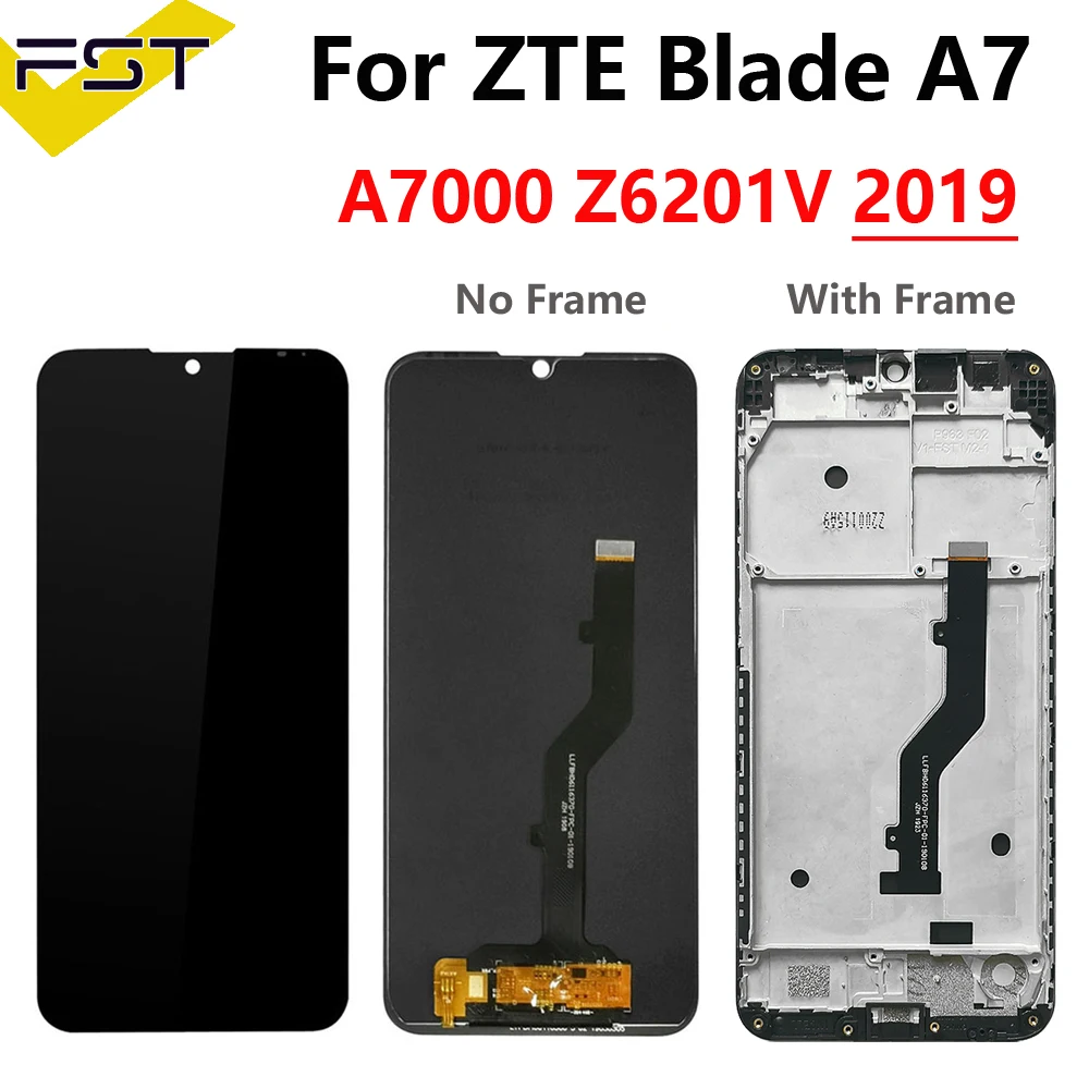 

For ZTE Blade A7 A7000 LCD Display And Touch Screen Digitizer Sensor Assembly With Tools For ZTE Blade A7 2019 LCD With Frame