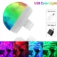 Lámpara Led para coche, luz ambiental con USB, DJ, RGB, Mini Luz de sonido de música colorida, interfaz de USB-C Apple, fiesta de vacaciones, Karaoke