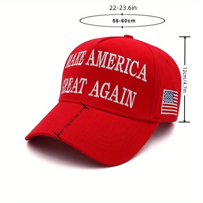 Baseball Cap Baseball Caps 1pc Make America Great Again Hat Take America Back Hat with USA Flag Embroidery Adjustable Mesh Baseball Cap