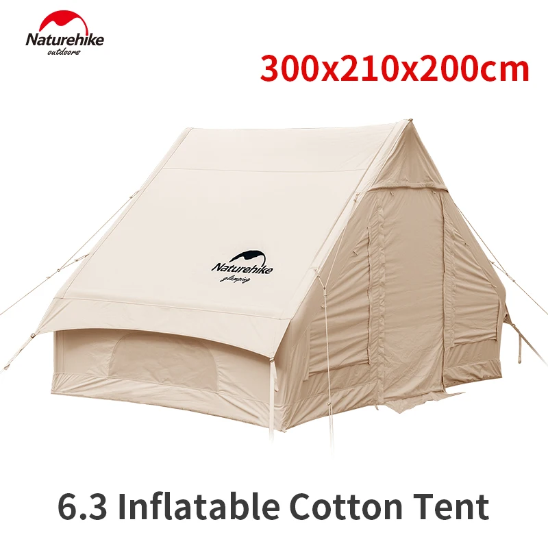 Naturehike 6.3 インフレータブルコットンテント 3-4 人屋外旅行