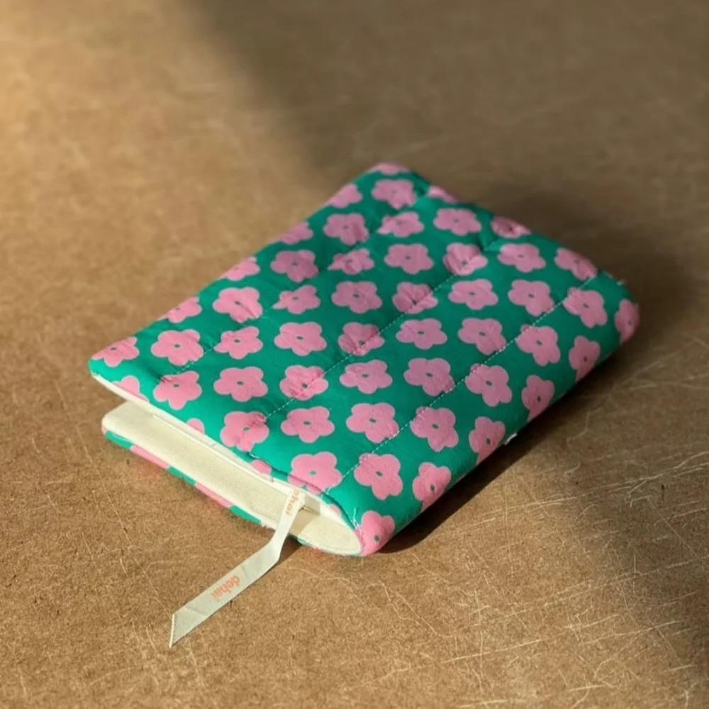 Floral Patchwork Polyester Book Cover – Versatile Fabric Art