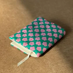 Floral Patchwork Polyester Book Cover - Versatile Fabric Art (Book clip A)