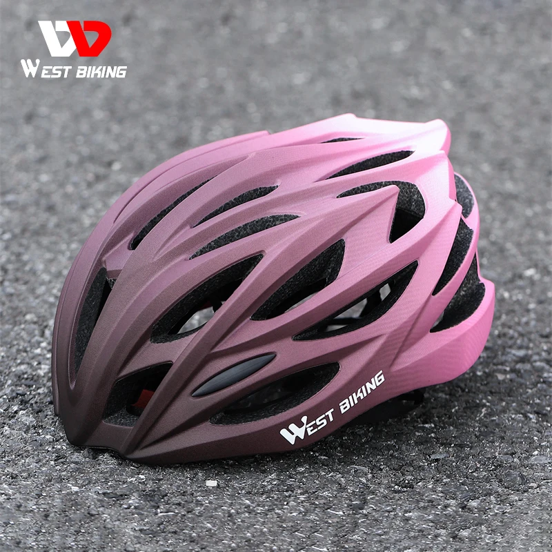 WEST BIKING Ultralight Cycling Helmet Integeated Molding Men Women Professional Racing Helmet MTB Road Bike Helmet Safety Cap