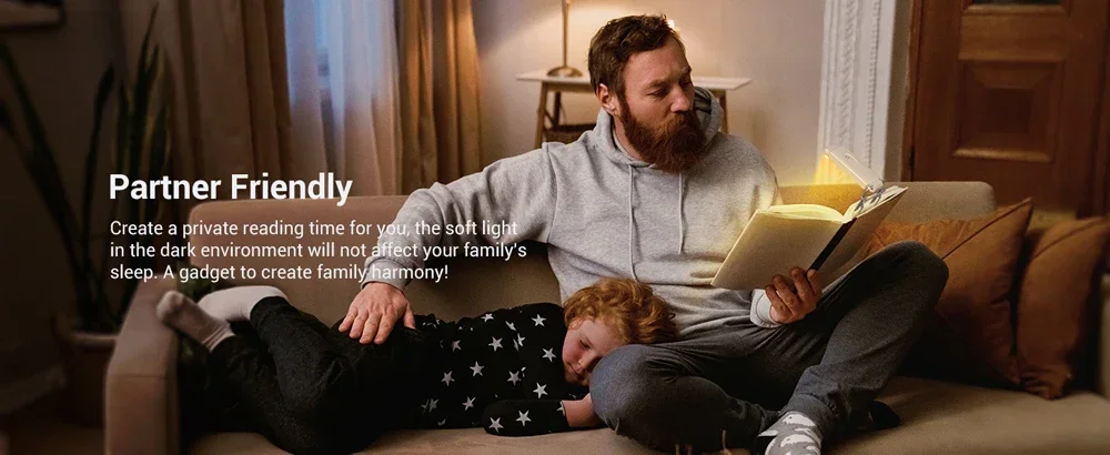 Description Picture 6 of itemMini Light Reading Clip Light LED Small Night Light USB Charging Adjustable Brightness Eye Protection Portable