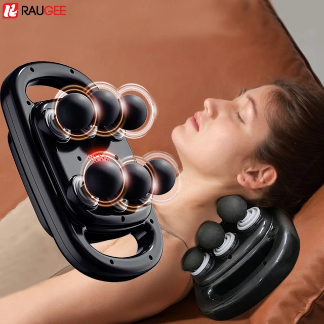 Fascia Gun Muscle Massager Gun Six Heads High Frequency Neck Waist Muscle Relaxation Shoulder Professional Fascia Massage Gun
