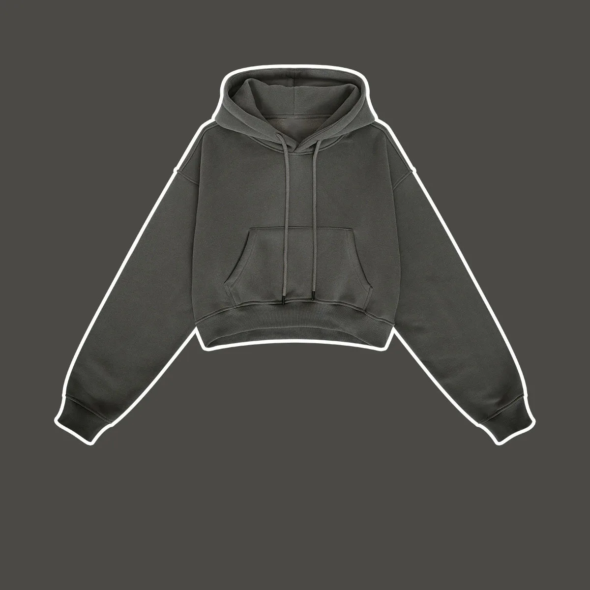 Autumn/Winter American retro hooded hoodie women plus fleece thickened Spice girls short women's hoodie