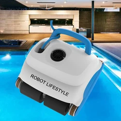 New Robot Swimming Pool Cleaner With 30m Cable Wall Climbing Function Remote Control High Efficiency for Indoor Outdoor Big Pool