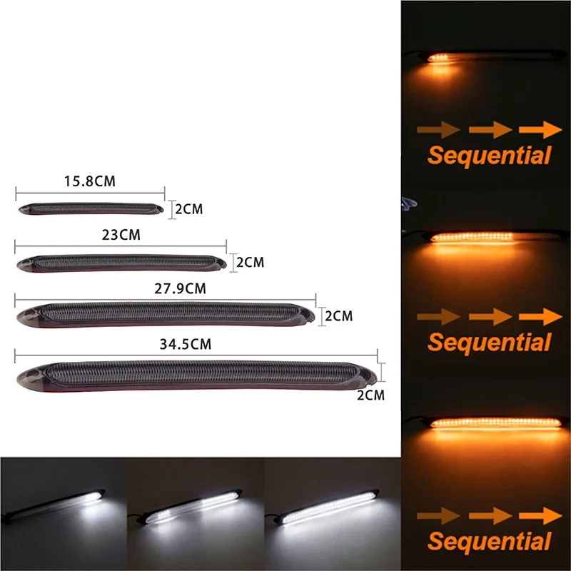 2 Teile/para DRL Tagfahrlicht Geeignet Für Alle Fahrzeug Modelle LED Blinker Lampe Auto Zubehör Front LED Auto Lichter – Detail 7